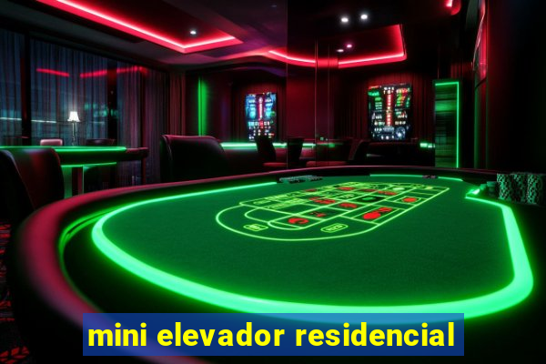 mini elevador residencial